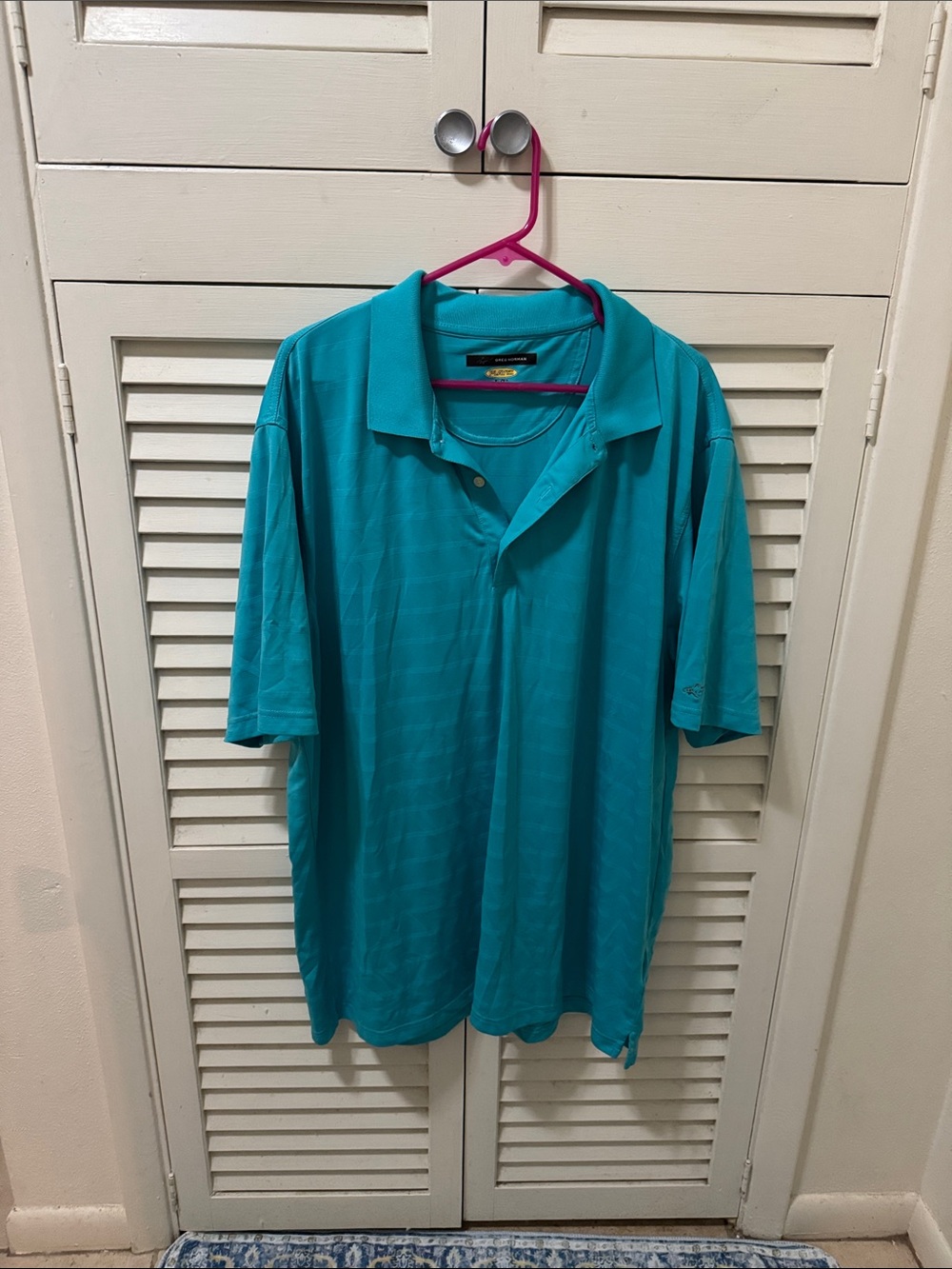 Greg Norman Collection Teal Polo Shirt